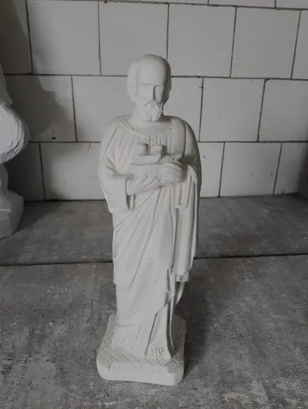 São Joaquim Imagem em Gesso Cru São Joaquim Escultura C/30cm