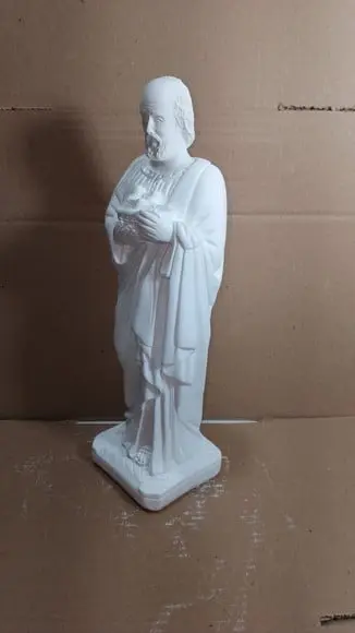 São Joaquim Imagem São Joaquim Escultura em Gesso Cru 32cm