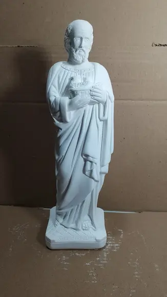 São Joaquim Imagem São Joaquim Escultura em Gesso Cru 32cm