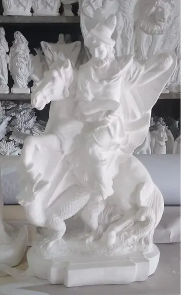 São Jorge Imagem Modelo Barroco ou Tradicional Grande 60cm