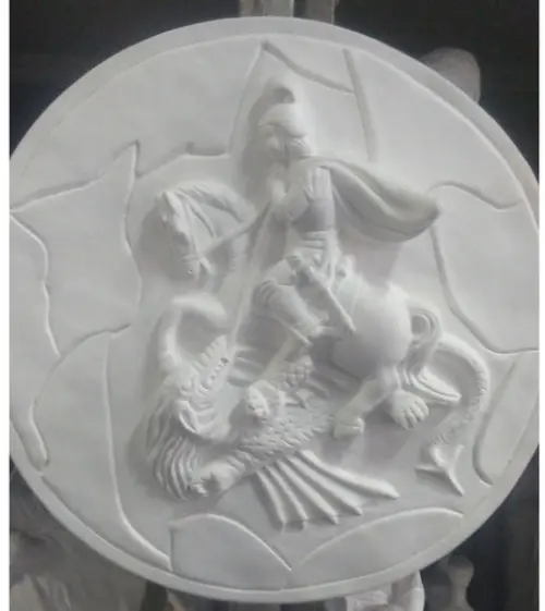 São Jorge Imagem Mandala Placa de Parede São Jorge Guerreiro