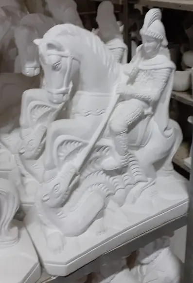São Jorge Imagem Santo São Jorge Guerreiro 34cm
