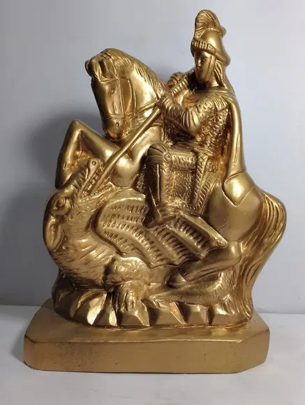 São Jorge Imagem São Jorge Guerreiro Escultura Ogum Santo