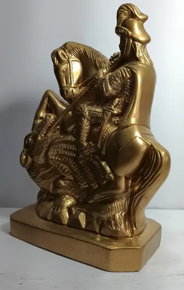 São Jorge Imagem São Jorge Guerreiro Escultura Ogum Santo