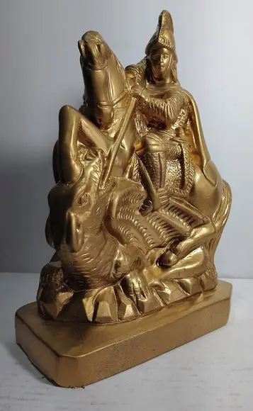 São Jorge Imagem São Jorge Guerreiro Escultura Ogum Santo