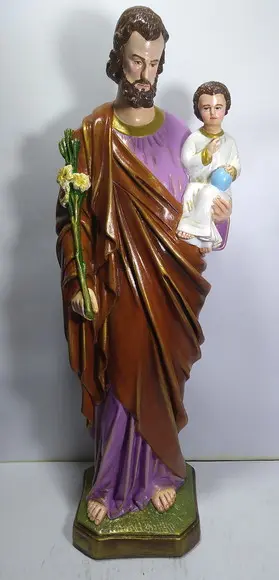 São José Imagem Santo São José com Pintura Especial