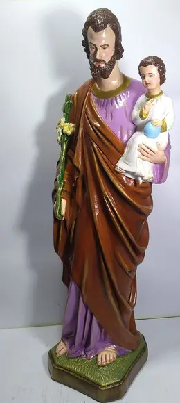 São José Imagem Santo São José com Pintura Especial