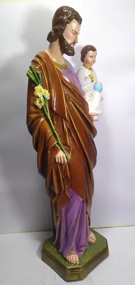 São José Imagem Santo São José com Pintura Especial