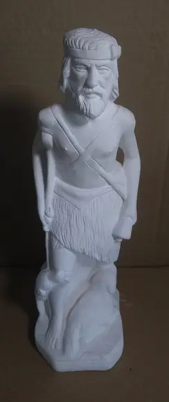 São Lazaro Imagem Santo São Lazaro em Gesso Cru
