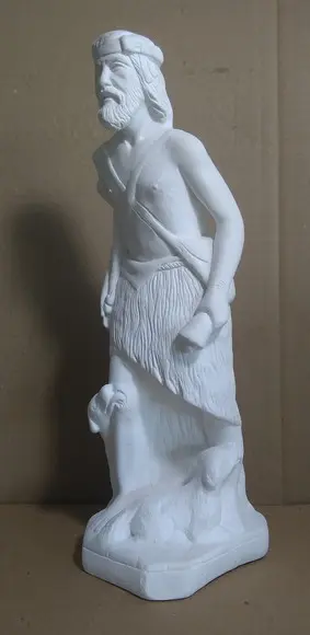 São Lazaro Imagem Santo São Lazaro em Gesso Cru