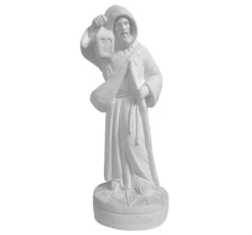 São Longuinho Imagem São Longuinho Escultura em Gesso 30cm