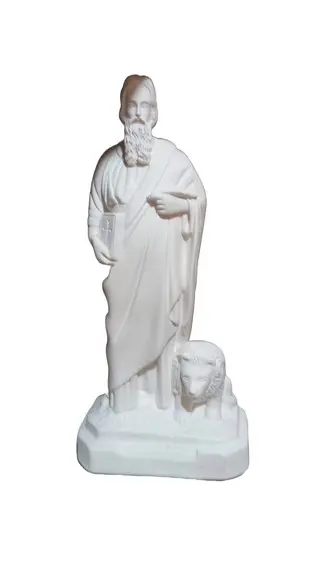 São Marcos Imagem Santo São Marcos com 30cm Gesso Cru