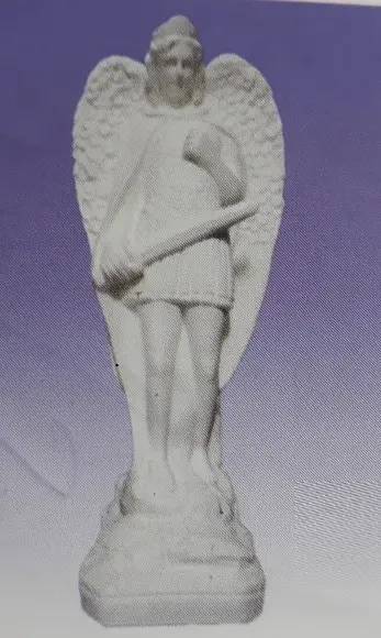 São Miguel Arcanjo Imagem Anjo São Miguel em Gesso Cru