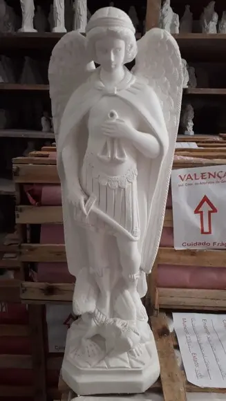 São Miguel Arcanjo Imagem do Anjo Miguel Arcanjos c/ 60cm