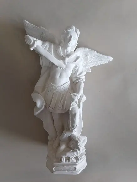 São Miguel Imagem São Miguel Arcanjo Escultura Nova Gesso