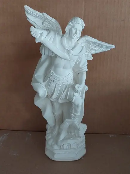 São Miguel Imagem São Miguel Arcanjo Escultura Nova Gesso