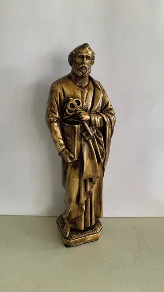 São Pedro Imagem Santo São Pedro com Pintura Especial