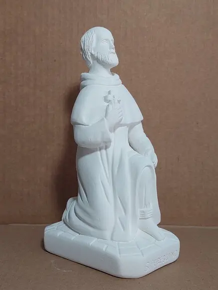 São Peregrino Imagem do Santo São Pelegrino Escultura Gesso