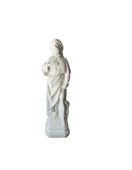 São Roque Imagem Santo São Roque em Gesso Cru