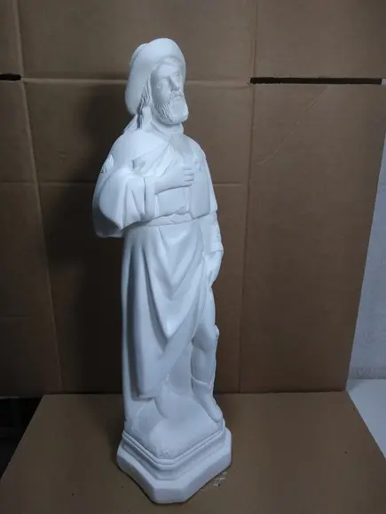 São Roque Imagem Santo São Roque em Gesso Cru