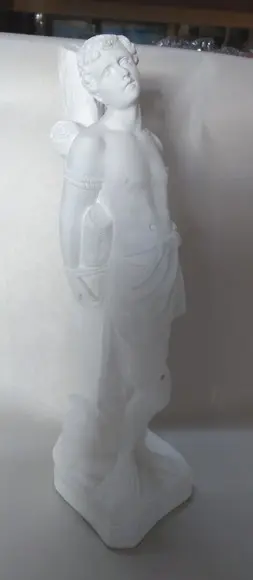 São Sebastião Imagem Santo São Sebastião em Gesso Cru 40cm