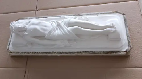 Senhor Morto Imagem Sr. Morto Escultura em Gesso Cru Grande