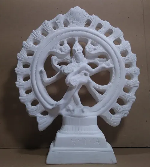 Shiva da Roda Escultura em Gesso Cru para Pintar