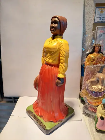 Tereza Légua Imagem Mestra Baiana Teresa Legua 40cm