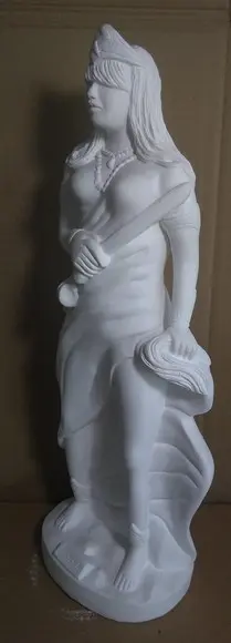 Yansã Orixá do Candomblé Imagem Iansã em Gesso Cru