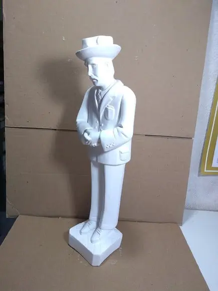 Zé Pelintra Imagem Seu Zé Malandro Tradicional em Gesso Cru