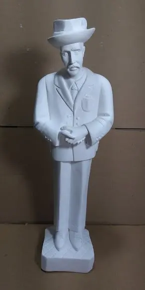 Zé Pelintra Imagem Seu Zé Malandro Tradicional em Gesso Cru