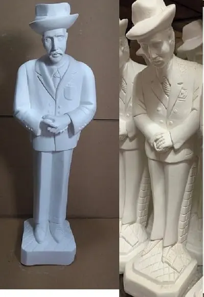 Zé Pelintra Imagem Seu Zé Malandro Tradicional em Gesso Cru