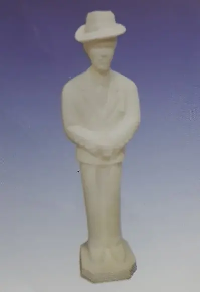 Zé Pelintra Imagem Zé Pelintra em Gesso Cru 1 Metro Altura