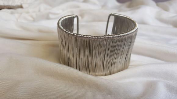 Bracelete Aramado Prateado