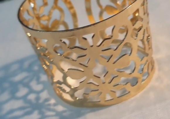 Bracelete Banhado Vazado I