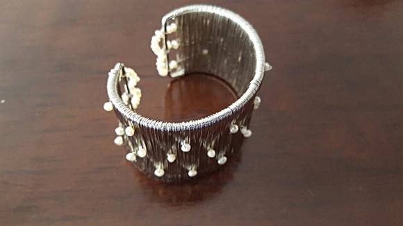 Bracelete de Prata e Pérolas