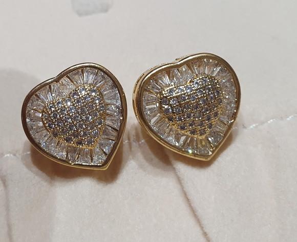 Brinco Banhado com Mini Zircônias Transparentes