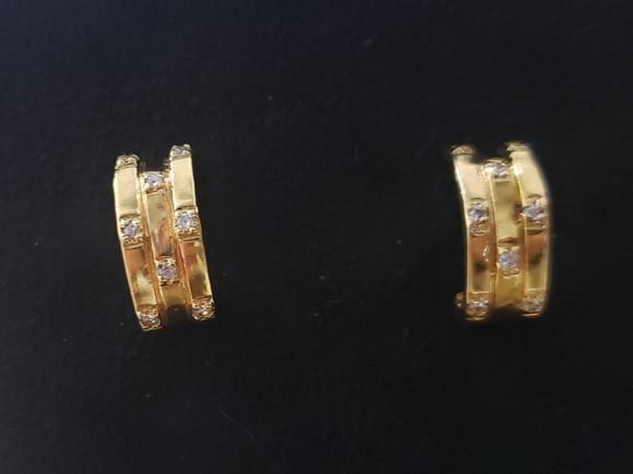 Brinco Banhado com Zircônias