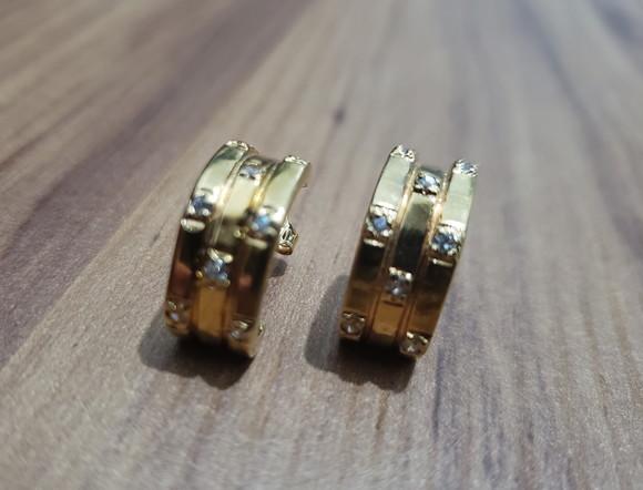 Brinco Banhado com Zircônias