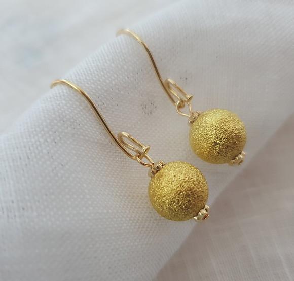 Brinco Gancho Banhado Dourado 3,5cm