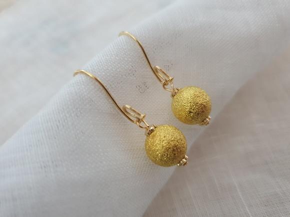 Brinco Gancho Banhado Dourado 3,5cm