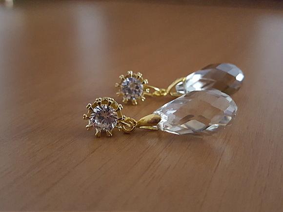 Brinco Zircônia e Cristal