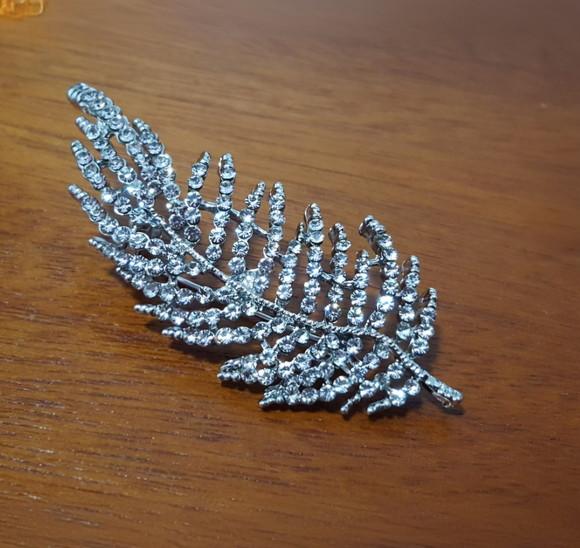 Broche Banhado Cravejado de Cristais