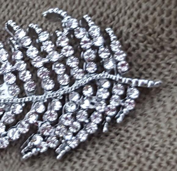 Broche Banhado Cravejado de Cristais