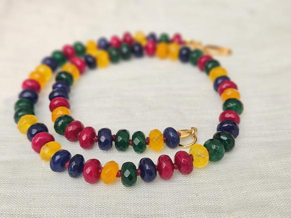 Chocker de Mix de Pedras Naturais Jade