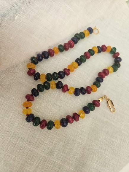 Chocker de Mix de Pedras Naturais Jade