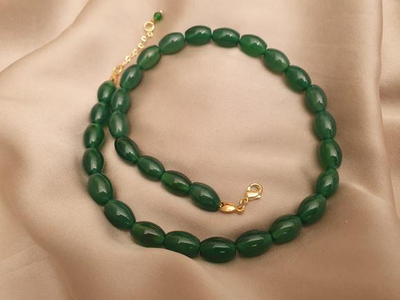 Colar com Pedras Jade Esmeralda I