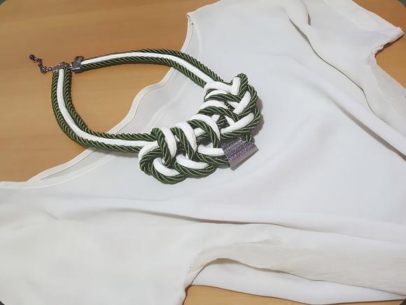 Colar de Corda e Cordão São Francisco Verde Militar