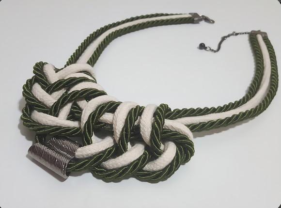 Colar de Corda e Cordão São Francisco Verde Militar