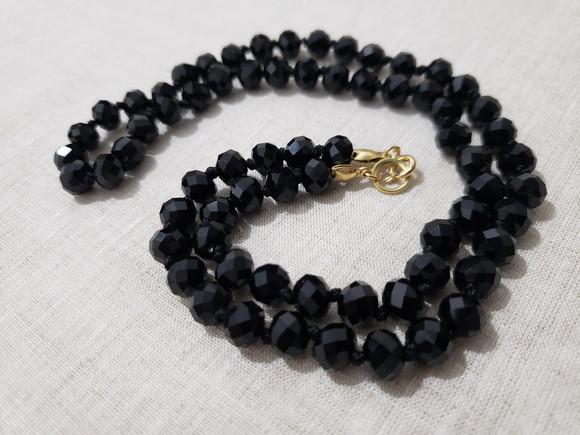 Colar de Cristais Preto
